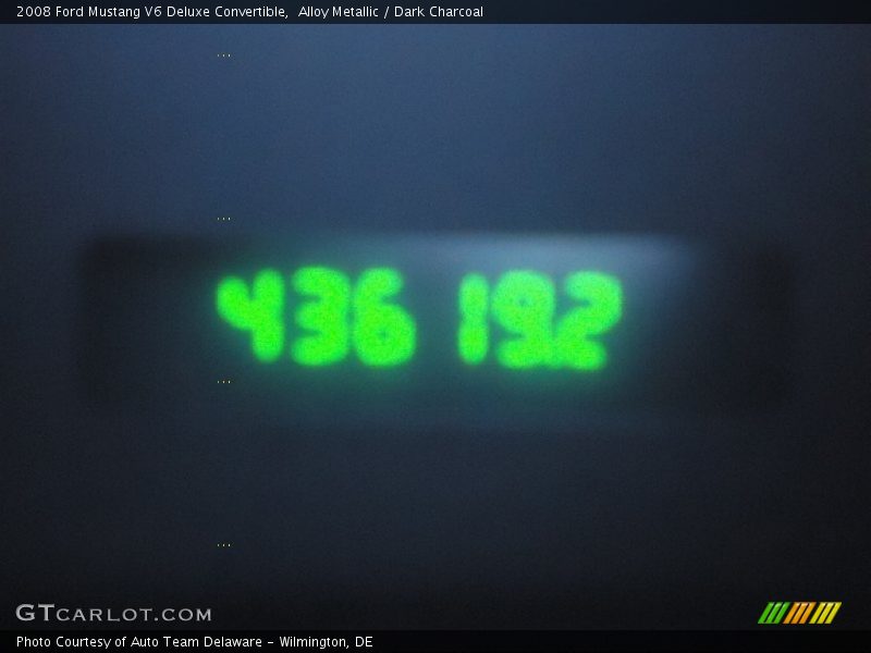 Alloy Metallic / Dark Charcoal 2008 Ford Mustang V6 Deluxe Convertible