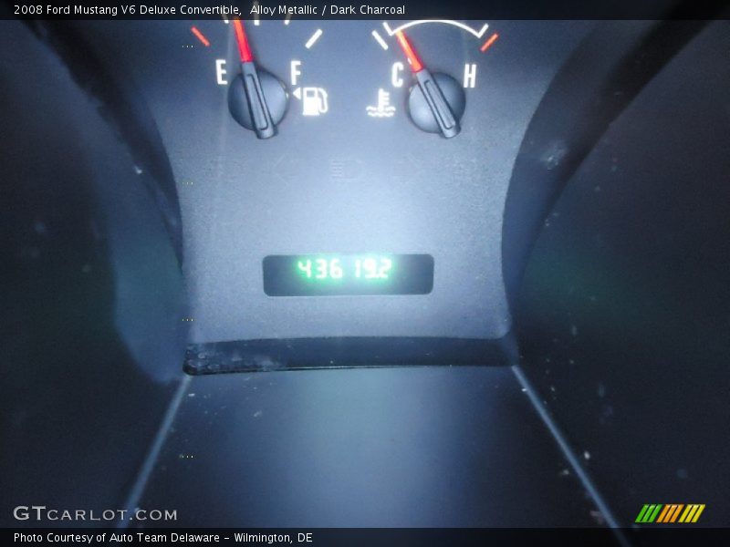 Alloy Metallic / Dark Charcoal 2008 Ford Mustang V6 Deluxe Convertible