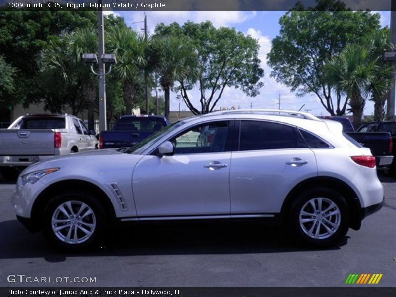 Liquid Platinum Metallic / Graphite 2009 Infiniti FX 35