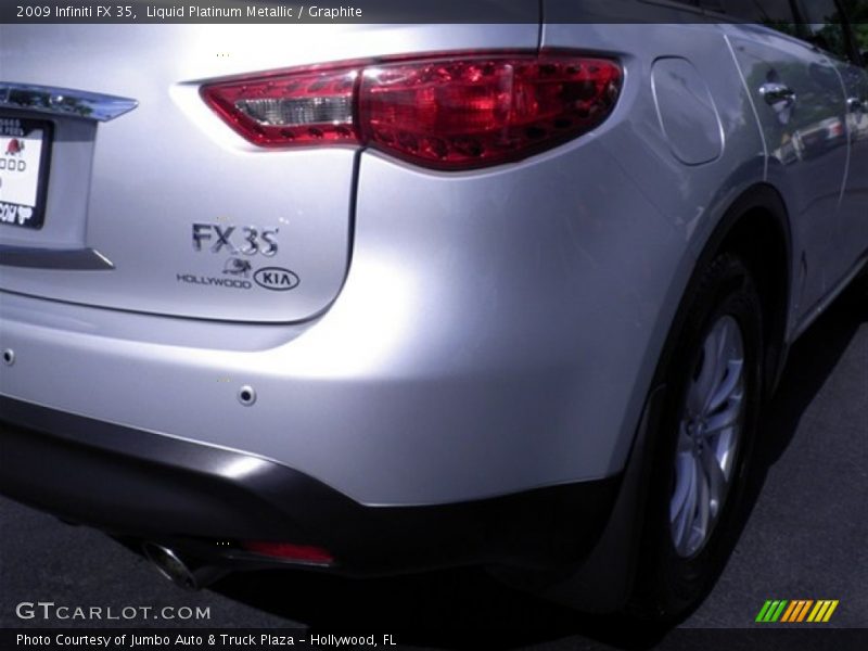 Liquid Platinum Metallic / Graphite 2009 Infiniti FX 35