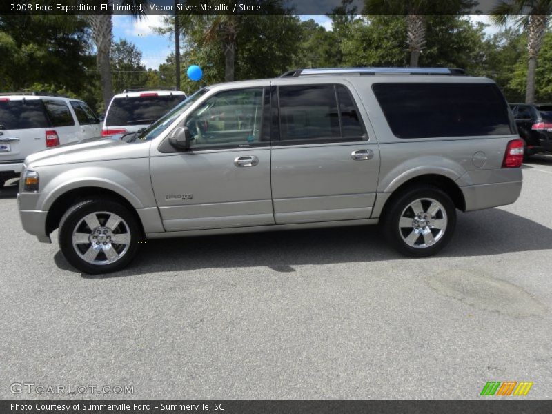 Vapor Silver Metallic / Stone 2008 Ford Expedition EL Limited