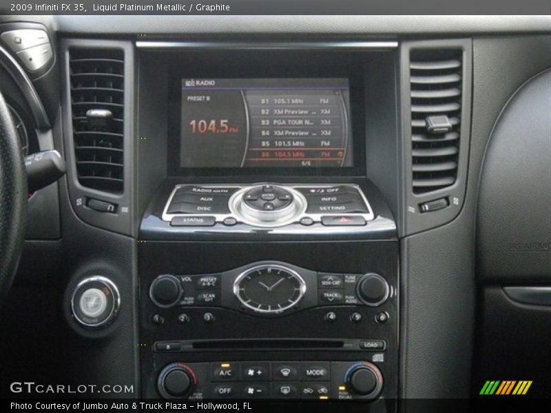 Liquid Platinum Metallic / Graphite 2009 Infiniti FX 35