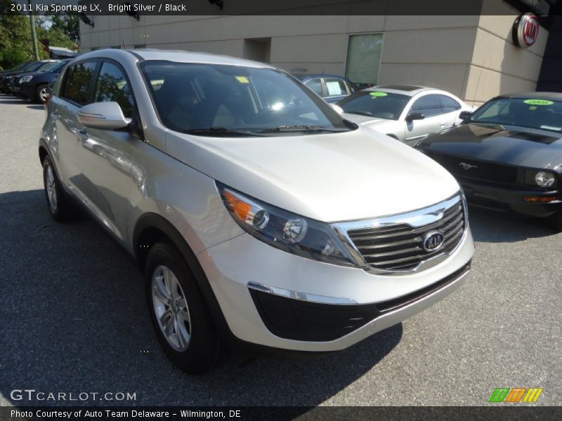 Bright Silver / Black 2011 Kia Sportage LX