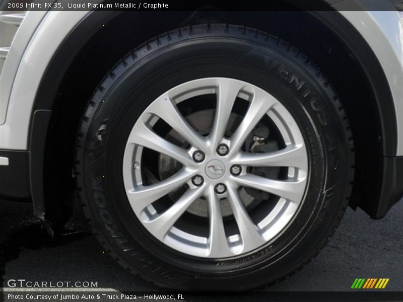 Liquid Platinum Metallic / Graphite 2009 Infiniti FX 35