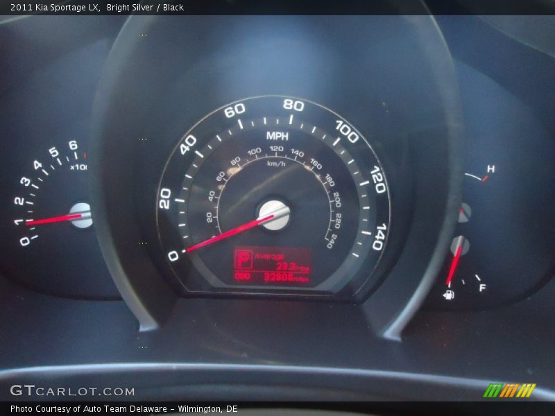 Bright Silver / Black 2011 Kia Sportage LX