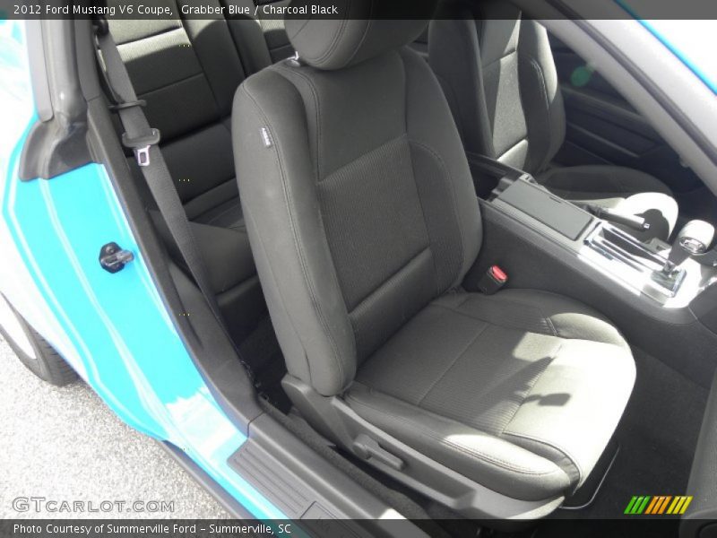 Grabber Blue / Charcoal Black 2012 Ford Mustang V6 Coupe