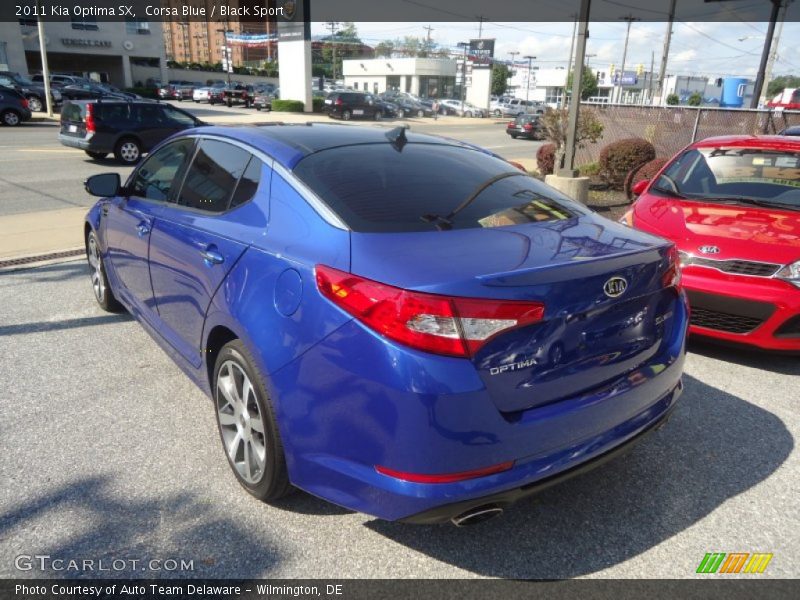 Corsa Blue / Black Sport 2011 Kia Optima SX