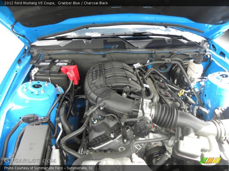 Grabber Blue / Charcoal Black 2012 Ford Mustang V6 Coupe