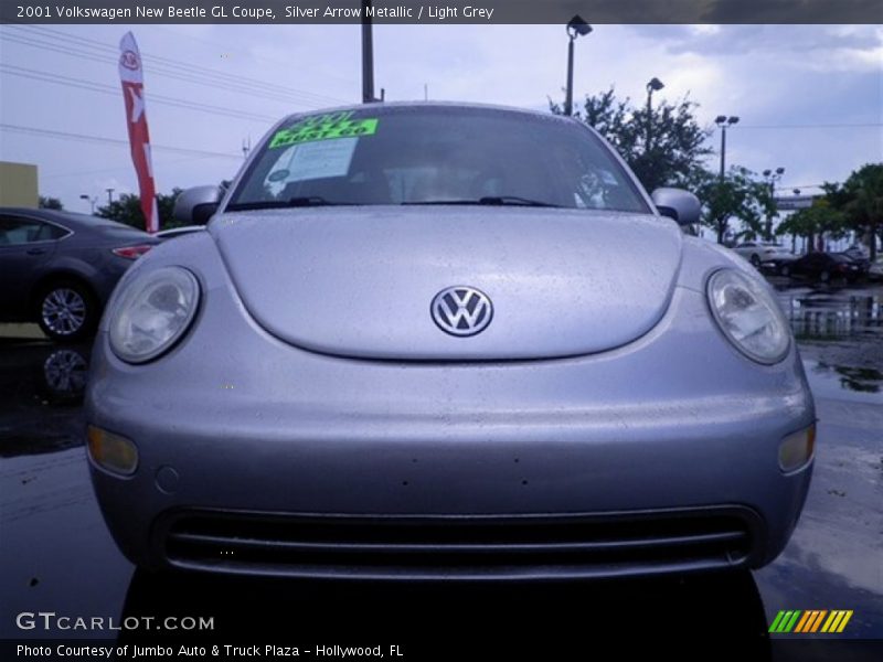 Silver Arrow Metallic / Light Grey 2001 Volkswagen New Beetle GL Coupe