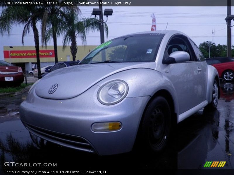 Silver Arrow Metallic / Light Grey 2001 Volkswagen New Beetle GL Coupe