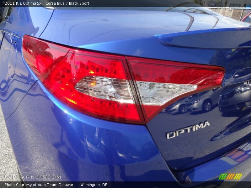 Corsa Blue / Black Sport 2011 Kia Optima SX