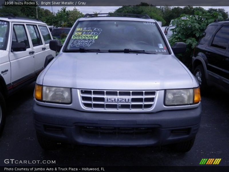 Bright Silver Metallic / Gray 1998 Isuzu Rodeo S