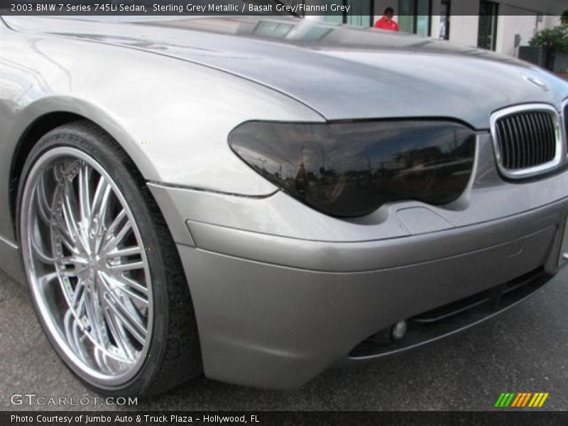 Sterling Grey Metallic / Basalt Grey/Flannel Grey 2003 BMW 7 Series 745Li Sedan