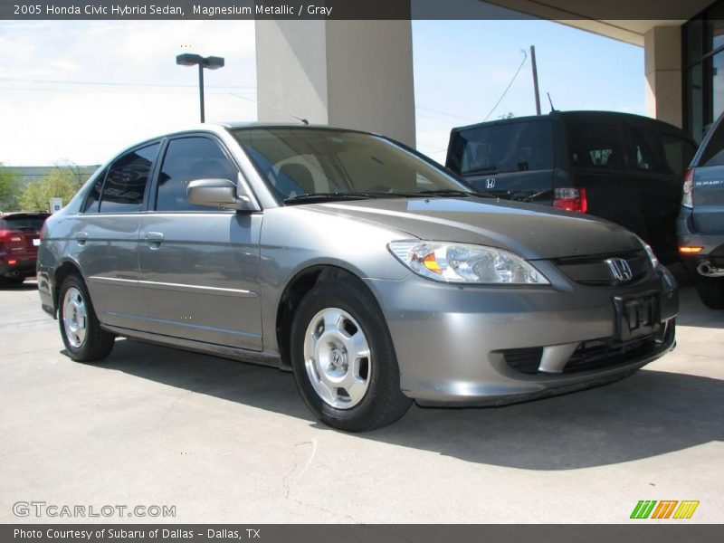 Magnesium Metallic / Gray 2005 Honda Civic Hybrid Sedan