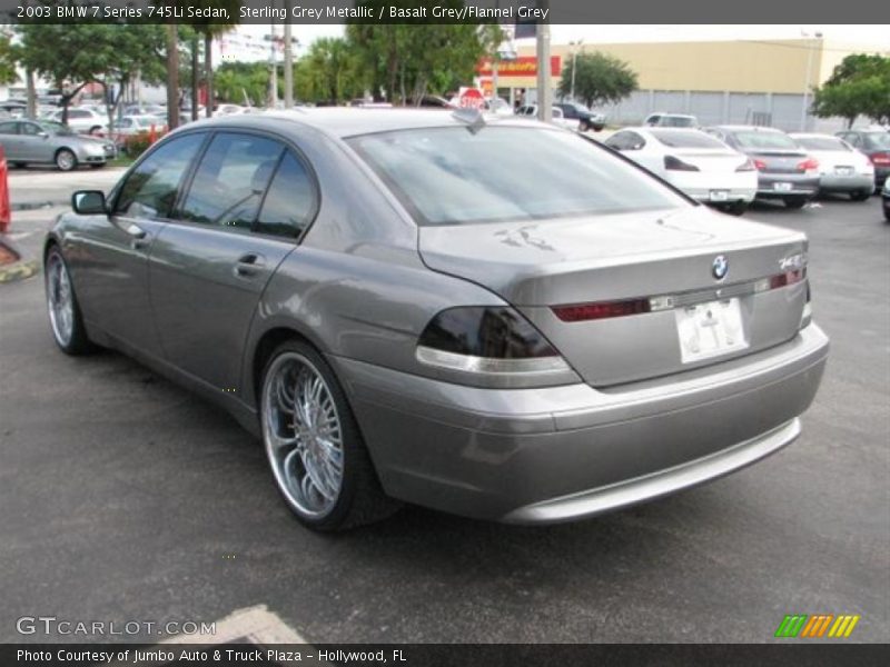 Sterling Grey Metallic / Basalt Grey/Flannel Grey 2003 BMW 7 Series 745Li Sedan