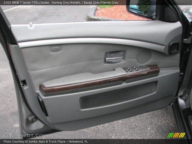 Sterling Grey Metallic / Basalt Grey/Flannel Grey 2003 BMW 7 Series 745Li Sedan