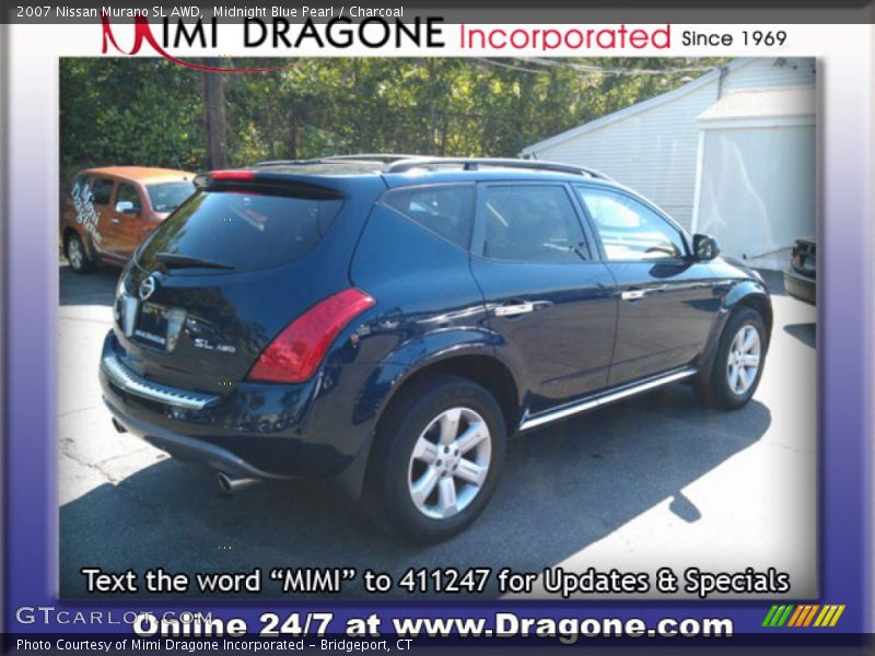 Midnight Blue Pearl / Charcoal 2007 Nissan Murano SL AWD