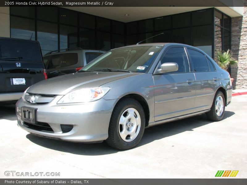 Magnesium Metallic / Gray 2005 Honda Civic Hybrid Sedan