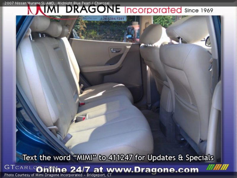 Midnight Blue Pearl / Charcoal 2007 Nissan Murano SL AWD