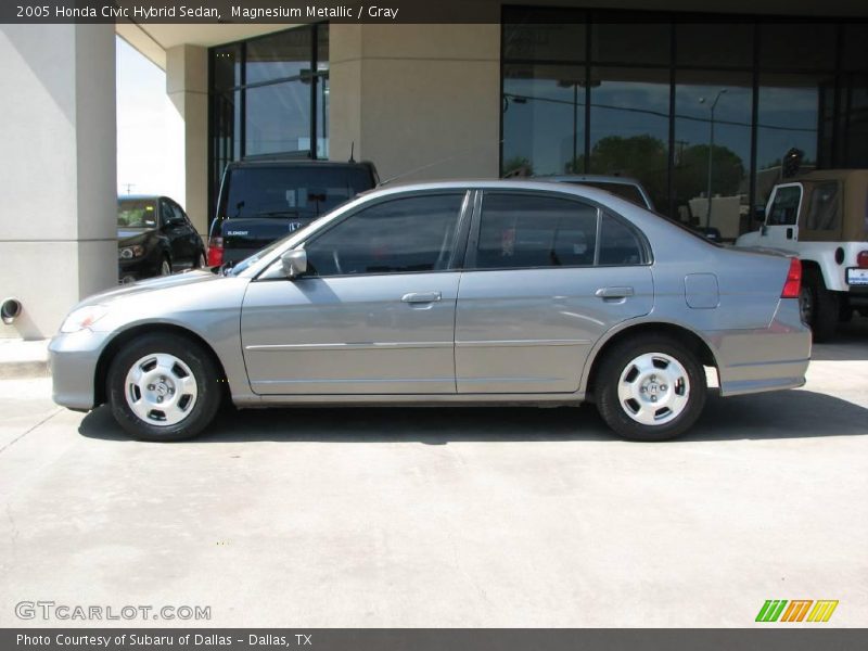 Magnesium Metallic / Gray 2005 Honda Civic Hybrid Sedan