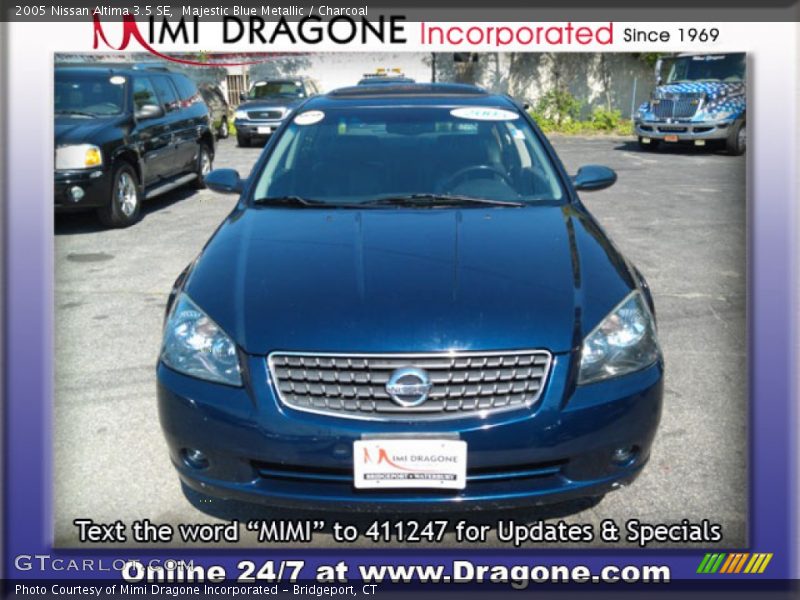 Majestic Blue Metallic / Charcoal 2005 Nissan Altima 3.5 SE