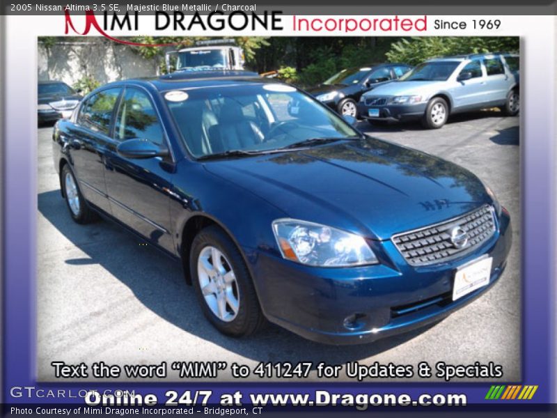 Majestic Blue Metallic / Charcoal 2005 Nissan Altima 3.5 SE