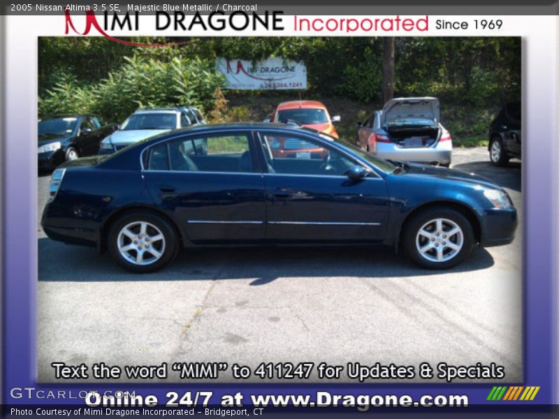 Majestic Blue Metallic / Charcoal 2005 Nissan Altima 3.5 SE