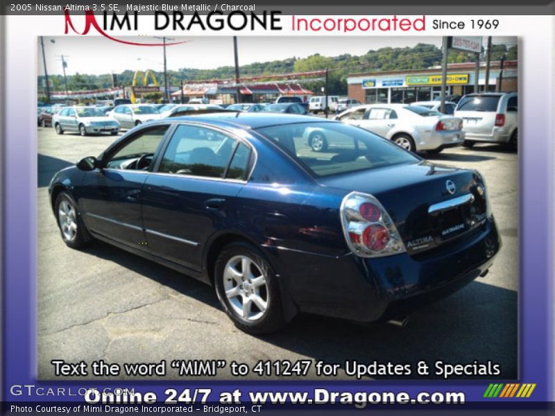 Majestic Blue Metallic / Charcoal 2005 Nissan Altima 3.5 SE