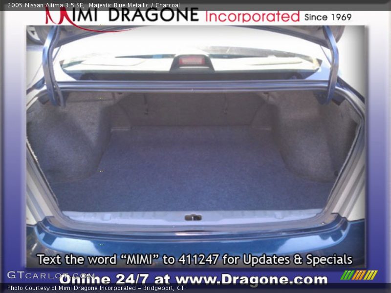 Majestic Blue Metallic / Charcoal 2005 Nissan Altima 3.5 SE