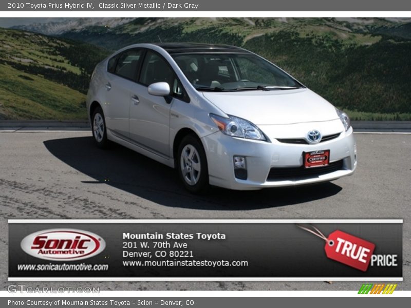 Classic Silver Metallic / Dark Gray 2010 Toyota Prius Hybrid IV