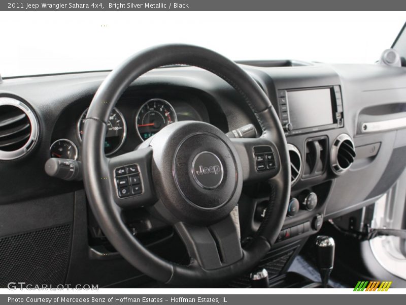 Bright Silver Metallic / Black 2011 Jeep Wrangler Sahara 4x4