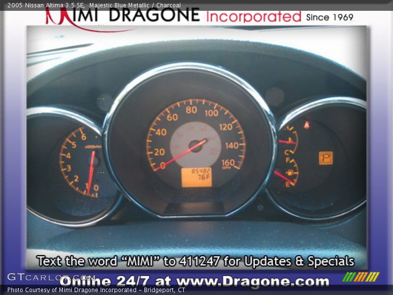 Majestic Blue Metallic / Charcoal 2005 Nissan Altima 3.5 SE