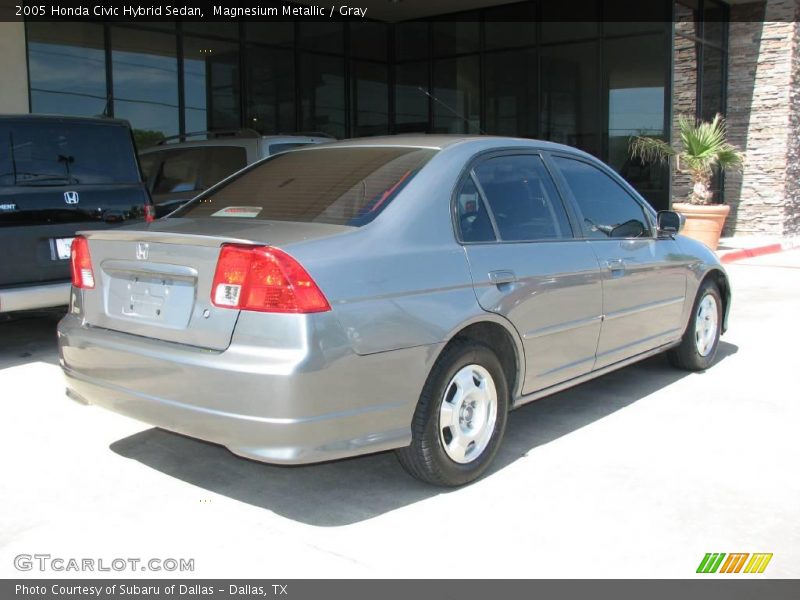 Magnesium Metallic / Gray 2005 Honda Civic Hybrid Sedan