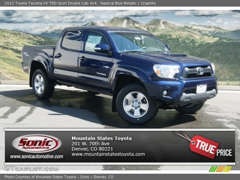 Nautical Blue Metallic / Graphite 2013 Toyota Tacoma V6 TRD Sport Double Cab 4x4
