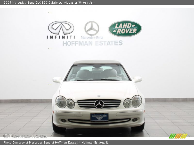 Alabaster White / Ash 2005 Mercedes-Benz CLK 320 Cabriolet