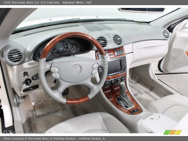 Alabaster White / Ash 2005 Mercedes-Benz CLK 320 Cabriolet