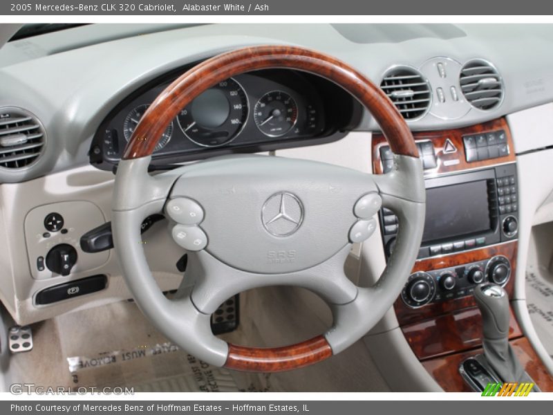 Alabaster White / Ash 2005 Mercedes-Benz CLK 320 Cabriolet