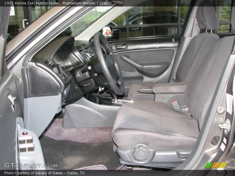 Magnesium Metallic / Gray 2005 Honda Civic Hybrid Sedan
