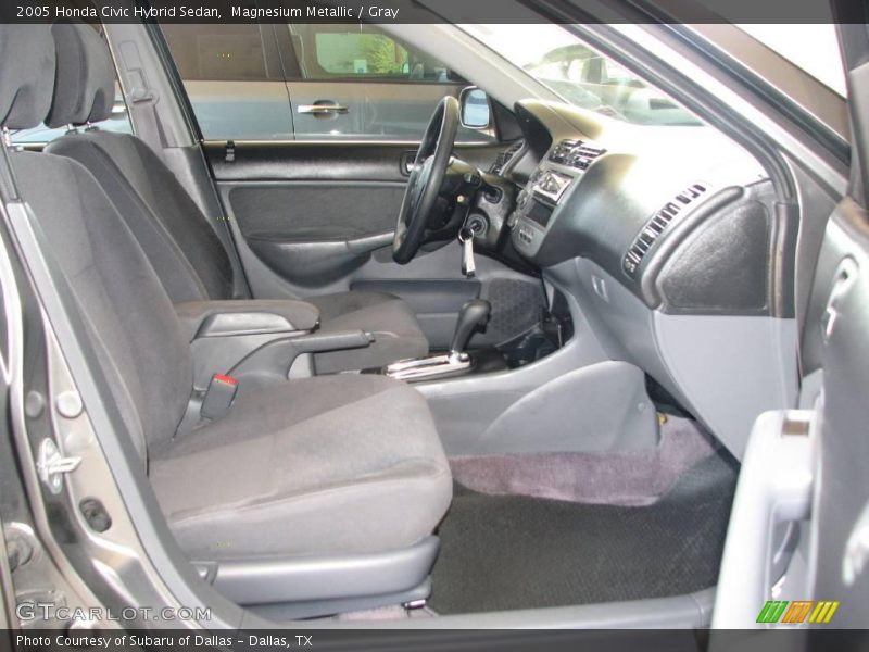 Magnesium Metallic / Gray 2005 Honda Civic Hybrid Sedan