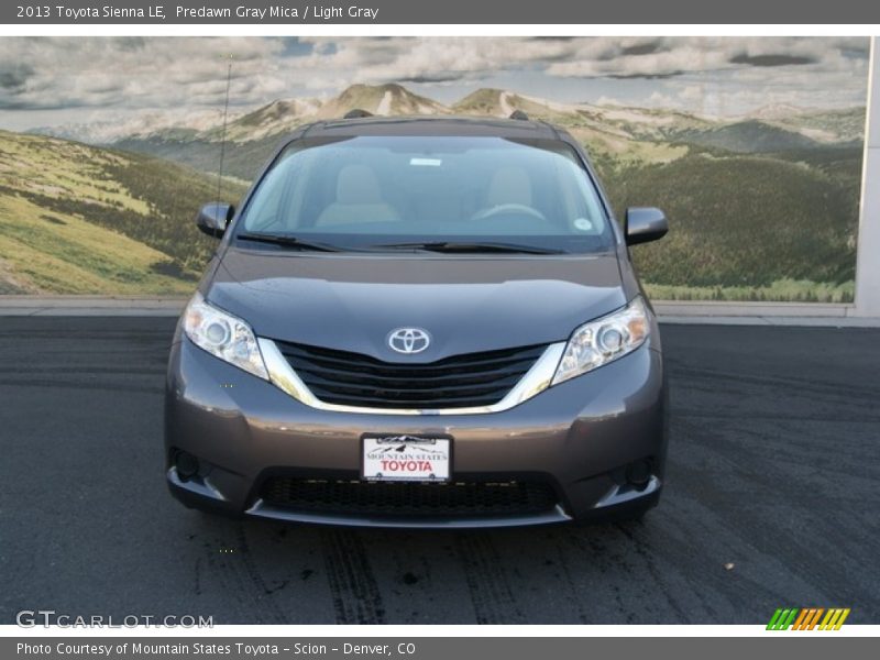 Predawn Gray Mica / Light Gray 2013 Toyota Sienna LE