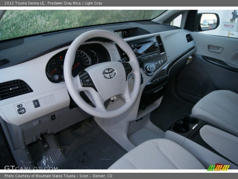 Predawn Gray Mica / Light Gray 2013 Toyota Sienna LE
