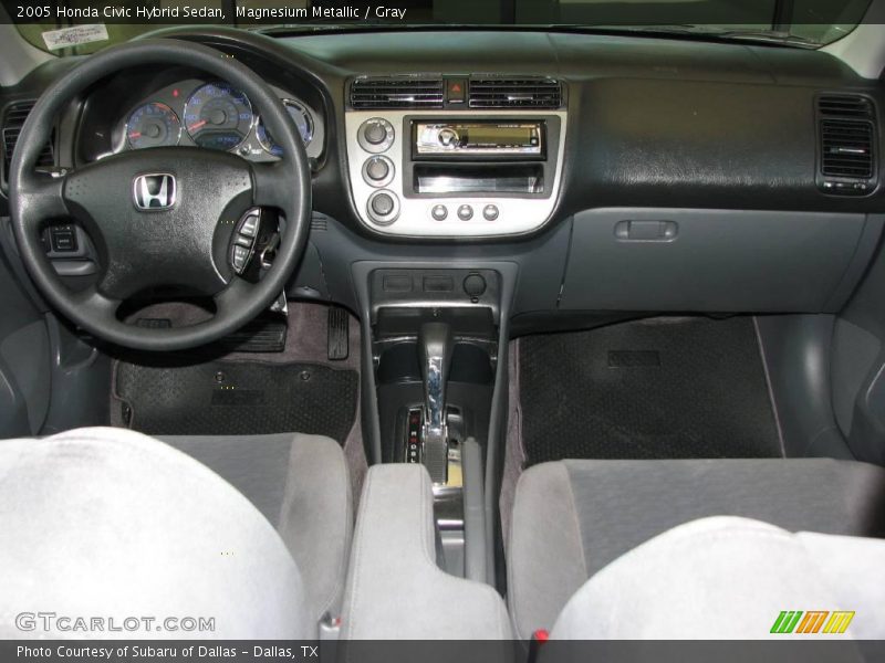 Magnesium Metallic / Gray 2005 Honda Civic Hybrid Sedan