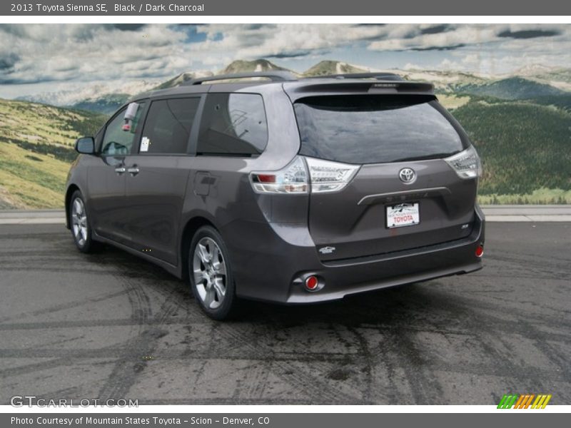 Black / Dark Charcoal 2013 Toyota Sienna SE