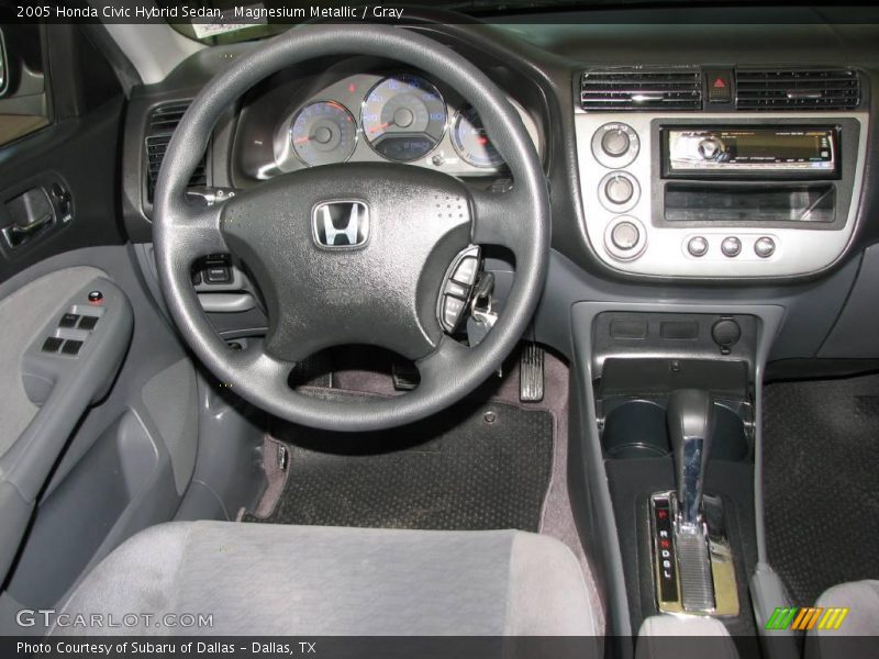 Magnesium Metallic / Gray 2005 Honda Civic Hybrid Sedan
