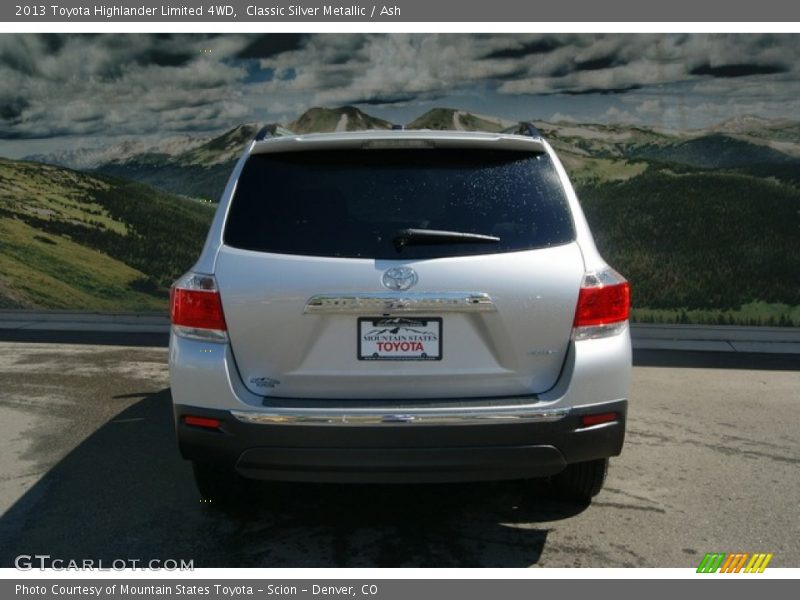 Classic Silver Metallic / Ash 2013 Toyota Highlander Limited 4WD