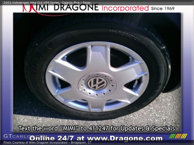 Galactic Blue / Beige 2001 Volkswagen Jetta GLX VR6 Sedan
