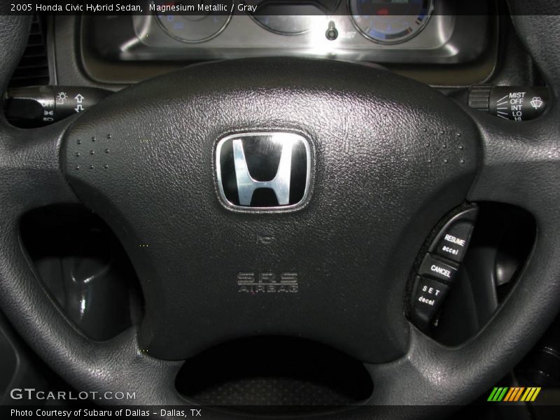 Magnesium Metallic / Gray 2005 Honda Civic Hybrid Sedan