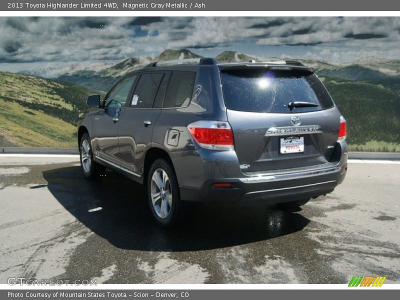 Magnetic Gray Metallic / Ash 2013 Toyota Highlander Limited 4WD