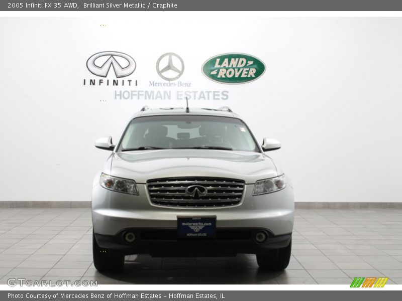 Brilliant Silver Metallic / Graphite 2005 Infiniti FX 35 AWD