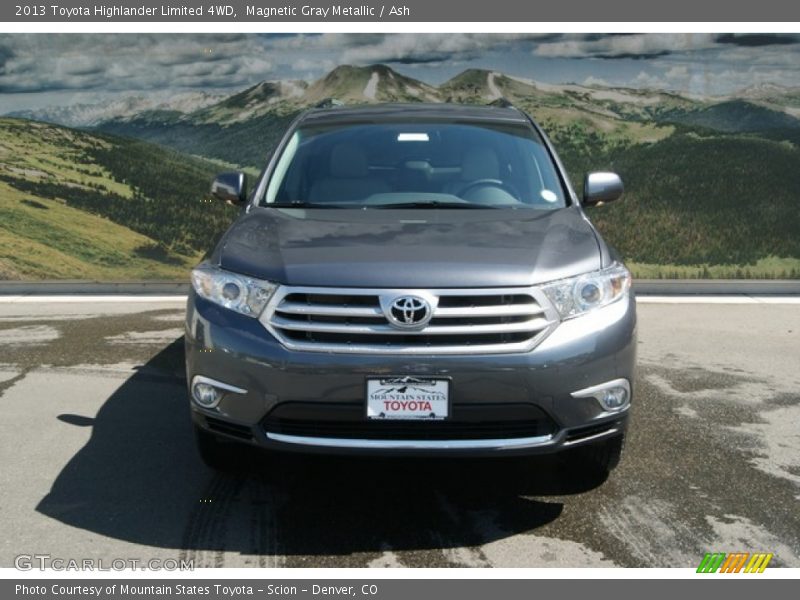 Magnetic Gray Metallic / Ash 2013 Toyota Highlander Limited 4WD